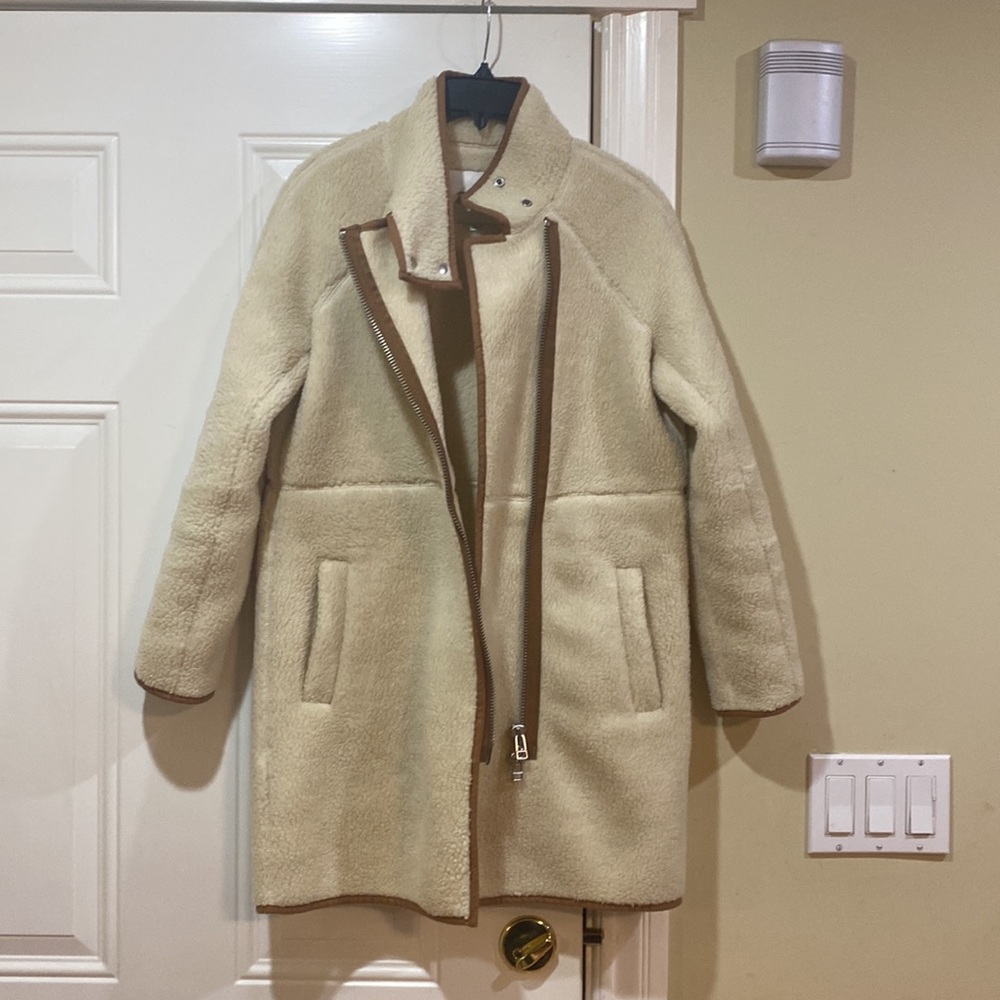 New Madewell Sherpa Estate Cocoon coat jacket - Picture 6 of 11